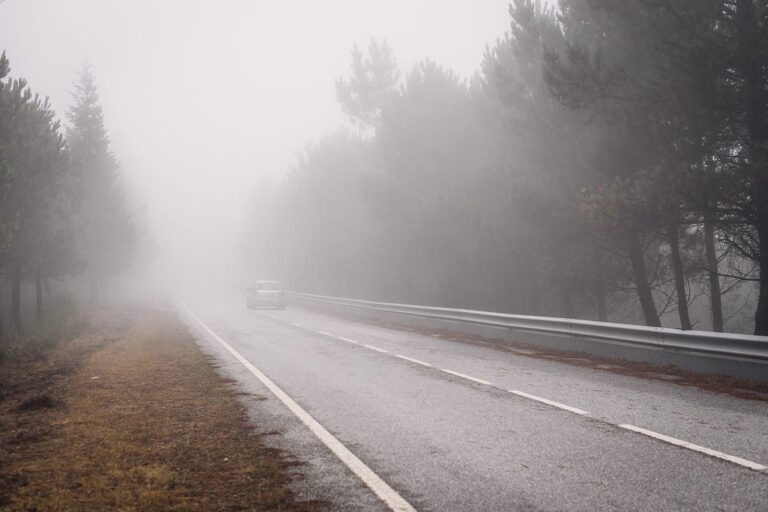 Hazardous driving in Foggy weather in Bangor Maine