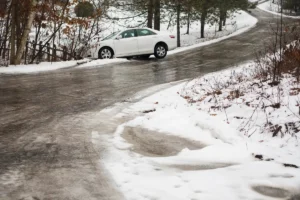 Driving in icy conditions in Massachussets